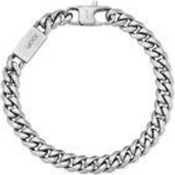 Joop! Armband rostfritt stål herr armsmycken, 21 cm, silver, levereras smyckeskrin, 2026989, Eine Grösse, Rostfritt stål, ingen ädelsten