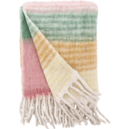 Villa Collection plaid Styles Tæppe Gul, Pink, Brun, Grøn (170x130cm)