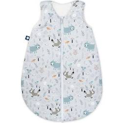 Julius Zöllner Baby året runt-sovsäck av jersey bomull, standard 100 av Oeko-Tex, Made in Germany, storlek 62, smarta vänner