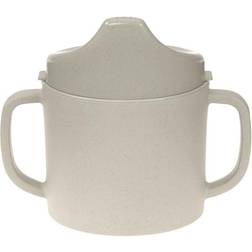 Lässig Tazza per bambini con manico e coperchio rimovibile 150 ml/Sippy Cup PP/Cellulose Uni choco