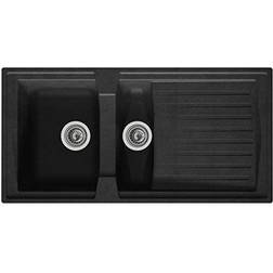 Respekta Boston Built-in Sink 100 x 50 Black