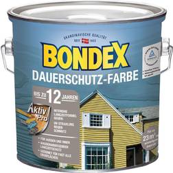 Bondex Dauerschutz-Holzfarbe 2,5 cremeweiß Beige, Grau