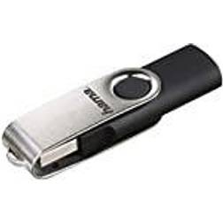 Hama USB-Stick Rotate USB 2.0 8GB schwarz silber