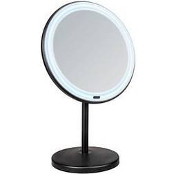 Wenko Specchio da trucco Onno con led, luce led regolabile, ingrandimento 5x, accensione/spegnimento touch, funziona a batteria o con cavo usb