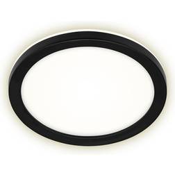 Briloner LED Udendørs Væglampe Ø 21 cm 8W 1200lm Sort Loftplafond