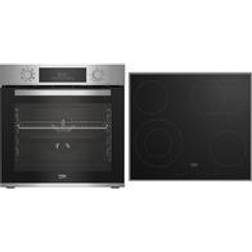 Beko BBSM12320X Keramisk Mount 58 cm Rustfri stål, Sort