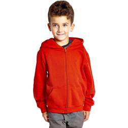 Leveret Kids Zipper Hoodie Cotton Orange Year