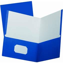 Staples Two-Pocket Folders Blue Letter Size 25