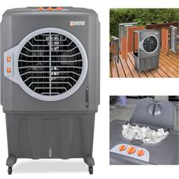 Mason & Deck 2800 CFM Indoor Outdoor Portable Evaporative Air Cooler for Amplified Cooling