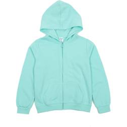 Leveret Kids Zip Up Hoodie Aqua