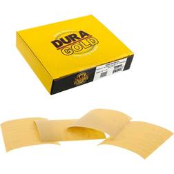 320 Grit Gold 1/4 Sheet Hook & Loop Sandpaper Sheets 5.5 x 4.5 Box of 25