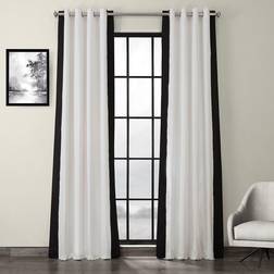 Exclusive Fabrics & Furnishings HPD Half Price Drapes PRCT-VC1716-108-GR Grommet Vertical Colorblock