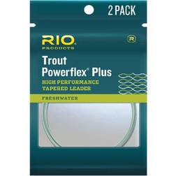 RIO PRODUCTS Leaders Powerflex Plus 2,7 m, 5 x Vorfach, transparent, 2 Stück