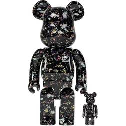 Medicom Toy BE RBRICK Anever 100% and 400% Black, Black