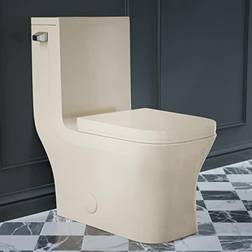 Swiss Madison Concorde Collection SM-1T107BQ One Piece Square Left Side Flush Handle Toilet 1.28 gpf in