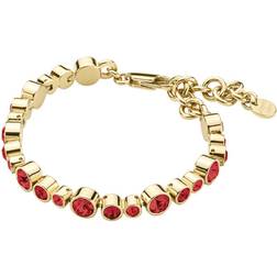 Dyrberg/Kern Armband Teresia Guld Röd