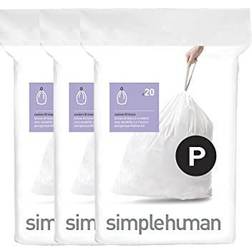 Simplehuman 50-60L 60ct Code P Custom Fit Trash Liner