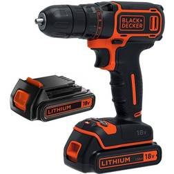 Black & Decker BDCDC18B Perceuse-Visseuse sans fil 2x Batteries 18V 1.5Ah