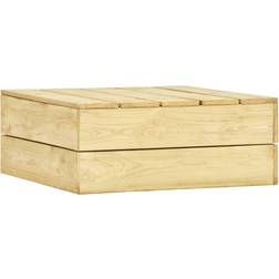 vidaXL Table de jardin 75x75x31 cm Bois de pin imprégné