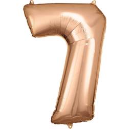 Amscan Large Rose Gold Number Balloon 7