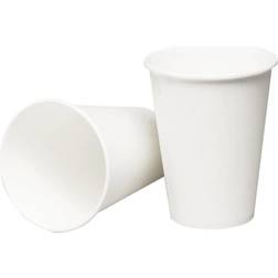 Abena Kaffekopper, Ø8cm, 24 cl, hvid, PAP/PLA 50 stk )Bionedbrydelig