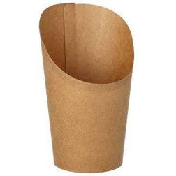 Papstar Coupelles, carton 230 ml 10 cm x 6 cm x 8 cm marron