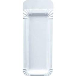 Papstar Pølsebræt Pure Firkantet 80 x 210 mm Hvid
