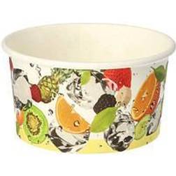 Papstar Pots À Glace En Carton Rond 250 Ml Ø 9,6 Cm 6 Cm Fruits