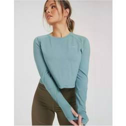 ICANIWILL Define Cropped Adjustable Long Sleeve, Mineral Green