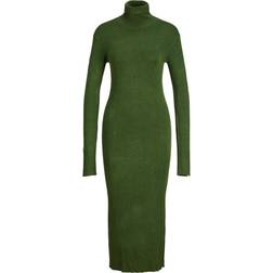 Jack & Jones Women's Jxcat Soft Roll Neck Dress Knit Sn Black Forest