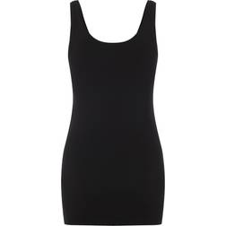 Only Long Vest Top - Black