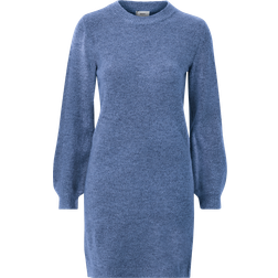 Object Oggetto Nonsia L/S Knit Dress - Azzurro