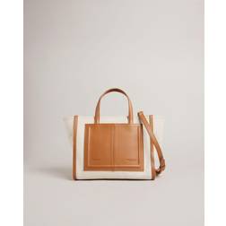 Ted Baker Aksanna Medium Canvas and Faux Leather Tote Bag