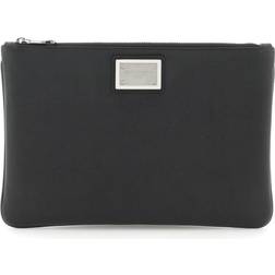 Dolce & Gabbana Elegant Clutch Taske Sort