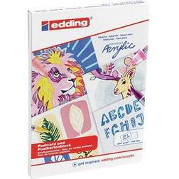 Edding Acryl-Postkartenblock A6 20 Blatt