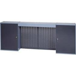 HP Autozubehör H600xl1600xP200mm Martelé Anthracite 4 Panneaux Arrière Perforés 2 Portes