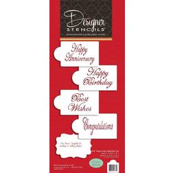 Large Script Stencil Cake Decoration