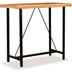 vidaXL Bois Massif D'Acacia 120x60x107 cm Table de Bar d'Extérieur