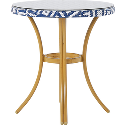 Beliani Table De Jardin Ou Terrasse Type Bistro Ronde 70 cm Motifs