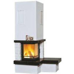 Heizkamin Nebraska Bank rechts Zeitbrand 4-8 kW royal-black/natur