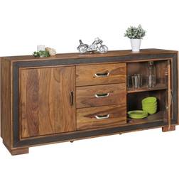 Wohnling Sideboard Karan Massivholz Sheesham Fernsehschrank