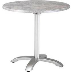 BEST Freizeitmöbel Klapptisch Maestro 90 cm Rund Silber/Beton Tavolo da pranzo 90x90cm