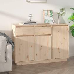 vidaXL 110x34x75 massivt fyrretræ Skænk 110x75cm