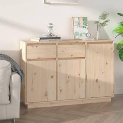 vidaXL Credenza 110x34x75 cm In Legno Massello Di Pino Madia 110x75cm