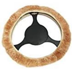 IWH Car HiFi Zubehör, Lenkradbezug 350 Echtes Lammfell Beige