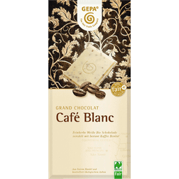 GEPA Barra Chocolate Blanco Trozos Cafe Bio 100g