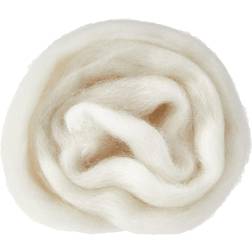 Clover Natural Wool Roving, Off White 7920