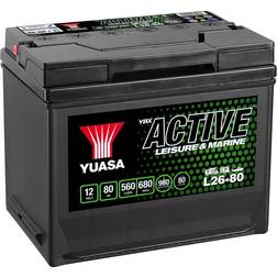 Yuasa Starterbatterie 12V 80Ah 560A Leisure D26