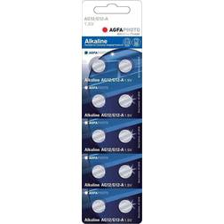 AgfaPhoto LR43/AG12 10-pak knapcellebatteri Alkaline, 1,5V