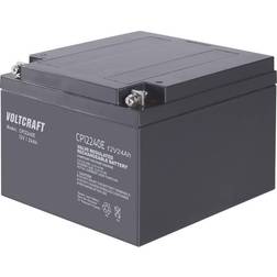 Voltcraft CE12V/24Ah Blybatteri 12 V 24 Ah Blyfleece (B x H x T) 166 x 125 x 175 mm M5 skruetilslutning Vedligeholdelsesfri